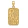 14K Yellow Gold DAD Gold Nugget Dog Tag Pendant