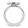 Sterling Silver Stackable Expressions Polished Flower Amethyst Ring 0.10ctw