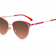 Kate Spade IANNA Rose Gold Cat Eye Frame / Brown Pink Lenses Sunglasses