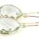 Green Prasiolite 14k Yellow Gold Dangle Earrings 13.00ctw