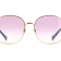Gucci Gold Tone and Peacock Blue Frame / Violet Lens Sunglasses
