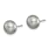 Rhodium Over Sterling Silver 7 Pairs 8-9mm Freshwater Cultured Pearl
Stud Ear Set