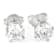 Lab-Grown Diamond Stud Earrings In 14K White Gold 3.00ctw