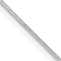 14K White Gold 0.5mm Octagonal Snake Chain Necklace