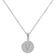 Initial V Charm Pendant Necklace In Silver-Tone