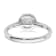 Rhodium Over 14K White Gold Eternal Promise Lab Grown Diamond Halo Ring