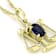 Lab Created Sapphire Libra Birthstone Pendant
