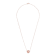 Pink Carved Freshwater Pearl Necklace In 14K Rose Gold