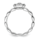 Sterling Silver Stackable Expressions Polished Diamond Angel with Halo
Ring 0.025ctw