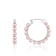 4-5mm Pink Cultured Freshwater Pearl Rhodium Over Sterling Silver Earrings