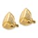 14k Yellow Gold Textured Non-pierced Fancy Stud Earrings