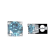 Blue Moissanite Sterling Silver Solitaire Minimalist Stud Earrings