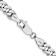 Rhodium Over 14k White Gold 5.75mm Solid Flat Beveled Curb 20 Inch Chain