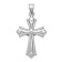 Rhodium Over 14k White Gold Reversible Crucifix Pendant