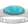 Turquoise East-West Ring In Sterling Silver
