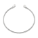 5.5-6mm Button White Freshwater Pearl Sterling Silver Bar Design Cuff Bracelet