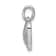 Rhodium Over 14k White Gold Diamond Heart Pendant
