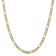 14K Yellow Gold 5.25mm Flat Figaro Chain Necklace