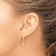 14k Yellow Gold Polished 1" Tube Hoop Earrings