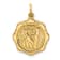 14k Yellow Gold Textured Bride and Groom Pendant