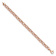 14k Rose Gold 8mm Polished and Textured Fancy Link Bracelet