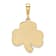 14K Yellow Gold Trinity Clover Pendant