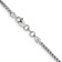 14k White Gold 1.75mm Hollow Round Box Chain 22"