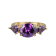 Purple Cubic Zirconia 18k Yellow Gold Over Sterling Silver February
Birthstone Ring 5.55ctw