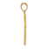 14k Yellow Gold Textured Fancy Cross Charm