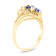 0.41ctw Sapphire and Diamond Ring in 14k Yellow Gold