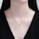Heart Pendant Necklace In Two-Tone Rhodium Over Brass