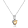Yellow Citrine Sterling Silver Heart Shape Pendant With Chain