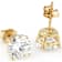 Timeless Lab-Grown Diamond Solitaire Stud Earrings 4ctw In 14K Gold