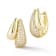 Rachel Zoe Pave Double Teardrop Hoop Earrings in 14K Gold Over Sterling Silver