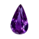 Purple Sapphire Unheated 12x7.1mm Pear Shape 2.86ct