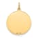 14K Yellow Gold Merry Christmas Disc Charm Pendant
