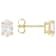 Lab-Grown Diamond Oval Stud Earrings In 14K Gold 1.00ctw