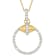 Elegant Lab-Grown Diamond Pendant Necklace 1.20ctw In 18K Gold Over
Sterling Silver