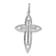 Rhodium Over 14K White Gold 1/4ct. Diamond Fancy Cross Pendant