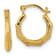 14K Yellow Gold Polished Hinged Hoop Earrings