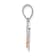 14k Two-tone Gold Textured Flower Nana Heart Pendant