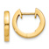 14k Yellow Gold 3/8" Polished Hinged Hoop Earrings