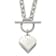 Sterling Silver Heart Toggle Necklace