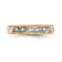 14K Yellow Gold AA Quality Ladies Wedding Band 0.05ctw