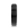 ORION Flat Black Tungsten Ring with Brushed Raised Center and Polished
Step Edges 6mm