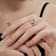 Radiant Cut Pink and Round White Cubic Zirconia Accents Sterling Silver
Halo Ring