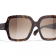 Chanel Dark Havana Square Frames with "CC" Accent/Brown
Gradient Lens Sunglasses