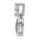 Rhodium Over 14k White Gold Diamond Star Pendant