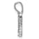Rhodium Over 14K White Gold Lab Grown Diamond Letter K Initial Pendant