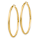 14k Yellow Gold Polished 1 15/16" Hoop Earrings